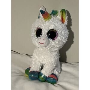 TY Beanie Boos PIXY Unicorn Rainbow Plush StuffedAnimal Toy